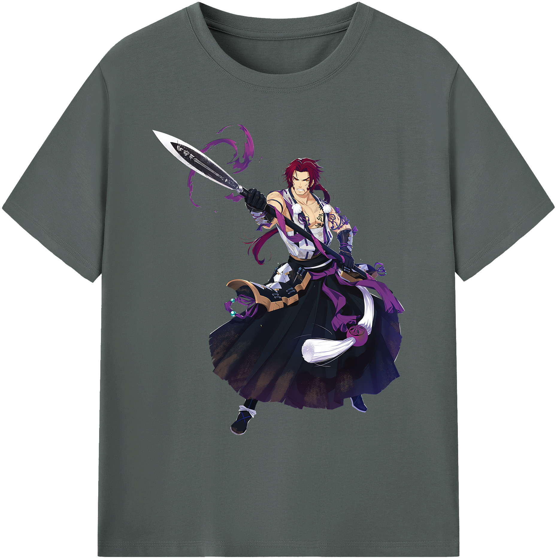 （画像用） 刀剣乱舞 Touken Ranbu 綿100％ メンズ半袖Tシャツ｜肌触りやわらか＆通気性